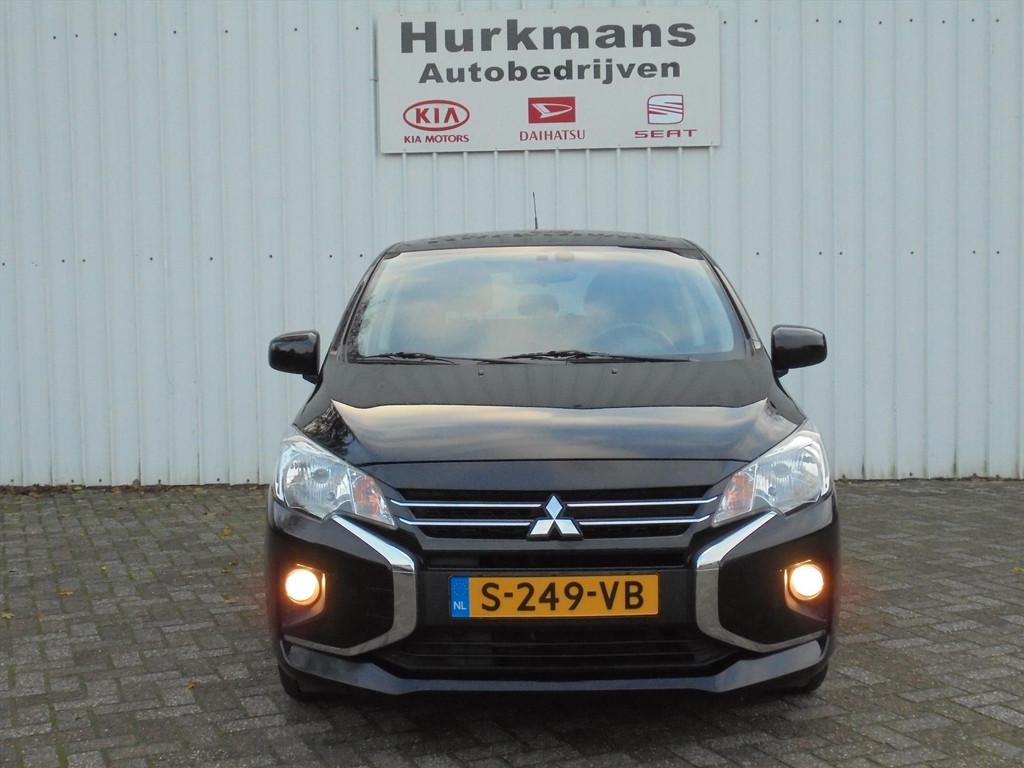 Mitsubishi Space Star 1.2i AUTOMAAT NAVI-CRUISE HOGE ZIT 43., Automaat, Gebruikt, Zwart, Bedrijf