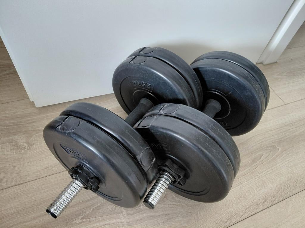 Verstelbare dumbellset, Ophalen, Gebruikt, Rug, Dumbbell