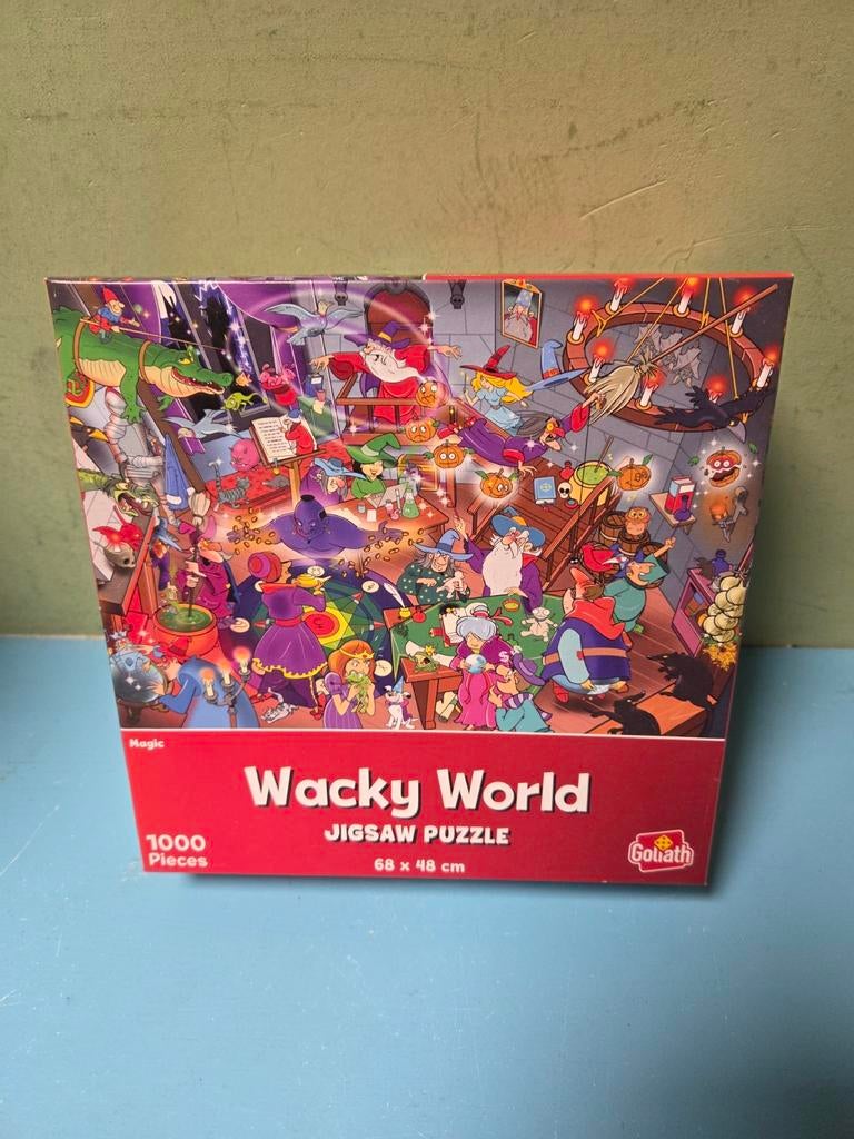 Wacky World Jigsaw Puzzel 1000 Stukjes Goliath, Ophalen of Verzenden, 500 t/m 1500 stukjes, Zo goed als nieuw, Legpuzzel
