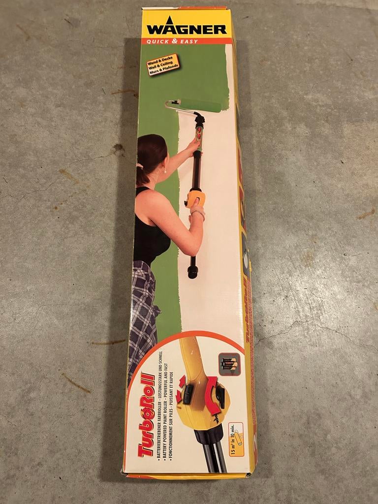Wagner TurboRoll verfroller - Batterij aangedreven, Ophalen of Verzenden, Zo goed als nieuw, Verfroller