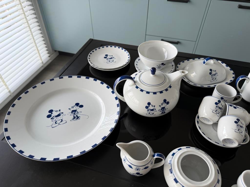 Guy Degrenne porseleinen Mickey Mouse servies, Huis en Inrichting, Keuken | Servies, Ophalen, Gebruikt, Overige typen, Overige stijlen