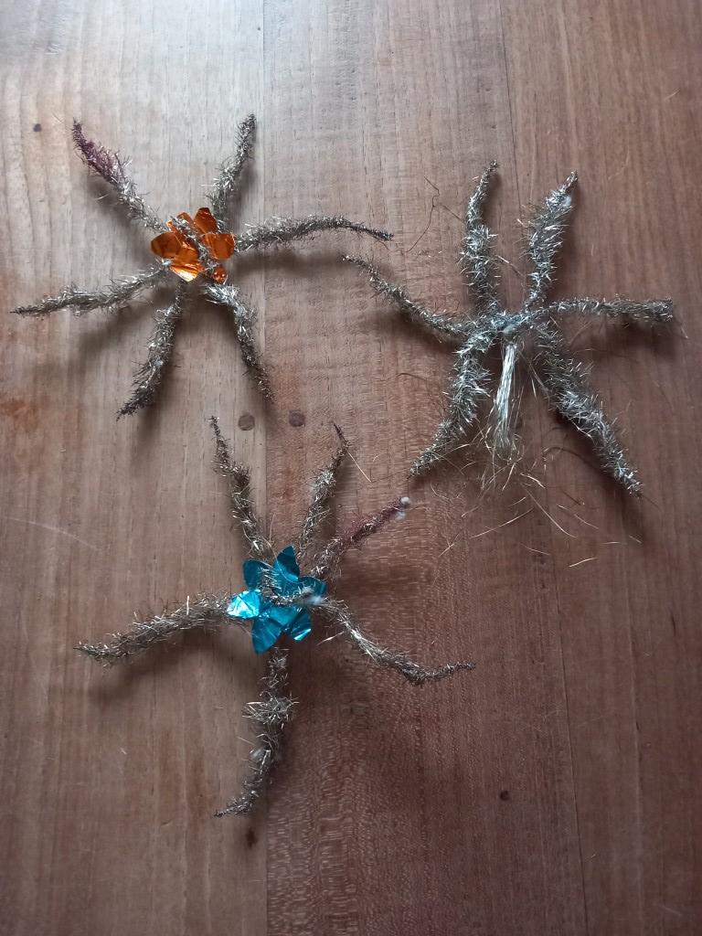 Oude tinsel sterren, Ophalen, Gebruikt