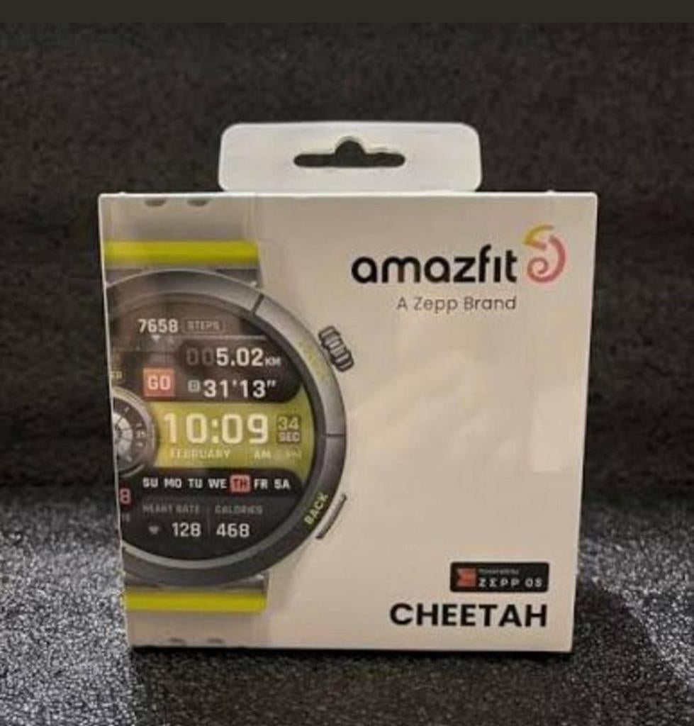 Amazfit Cheetah smartwatch, nieuw in doos, Sieraden, Tassen en Uiterlijk, Sporthorloges, Zwart, Nieuw, Ophalen of Verzenden, Waterdicht