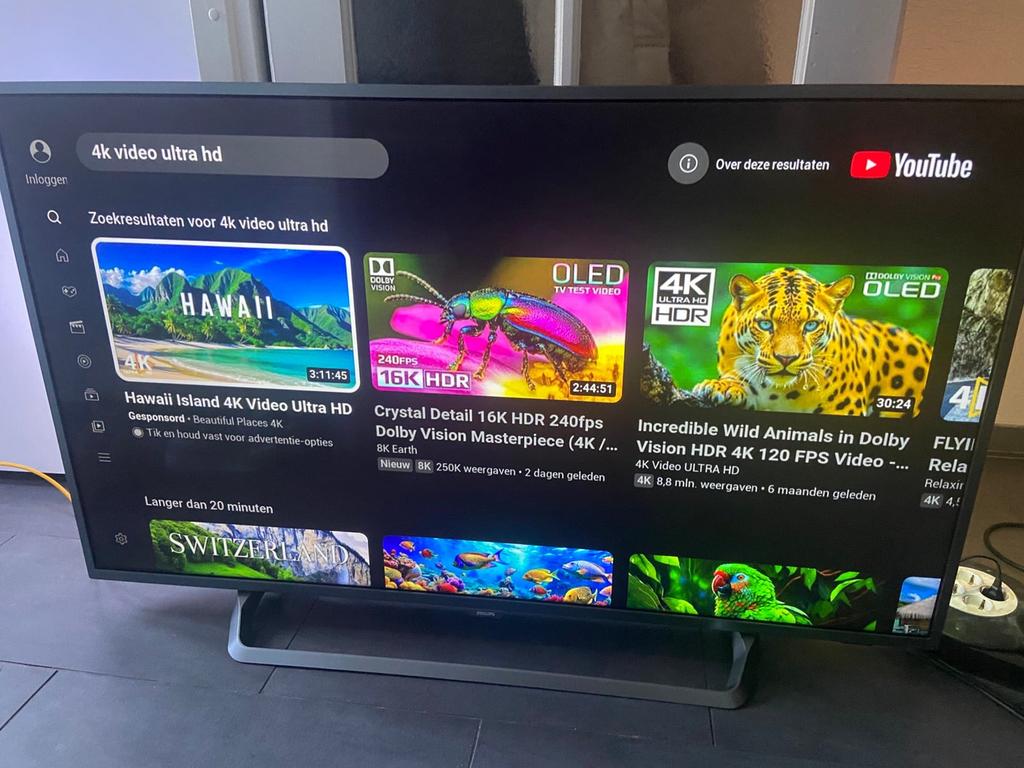 Philips 55 inch ambilight 4K smart tv, Philips, 50 Hz, Ophalen of Verzenden, Zo goed als nieuw