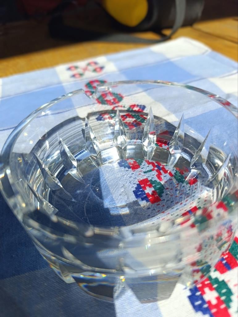 Puntgave glazen asbak Rosenthal, Ophalen of Verzenden