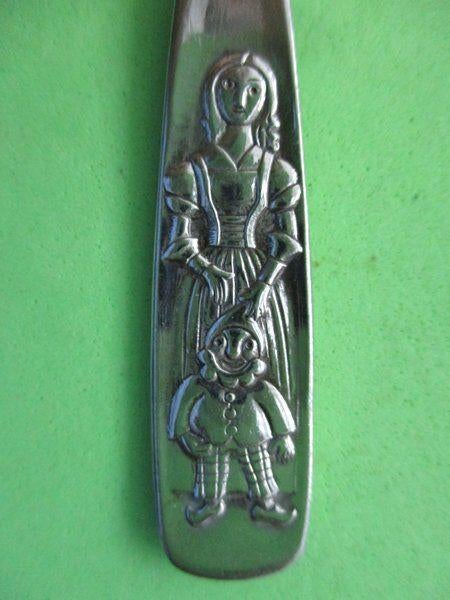 (KB5154) Kinderbestek Sneeuwwitje grote lepel, Ophalen of Verzenden, Gebruikt