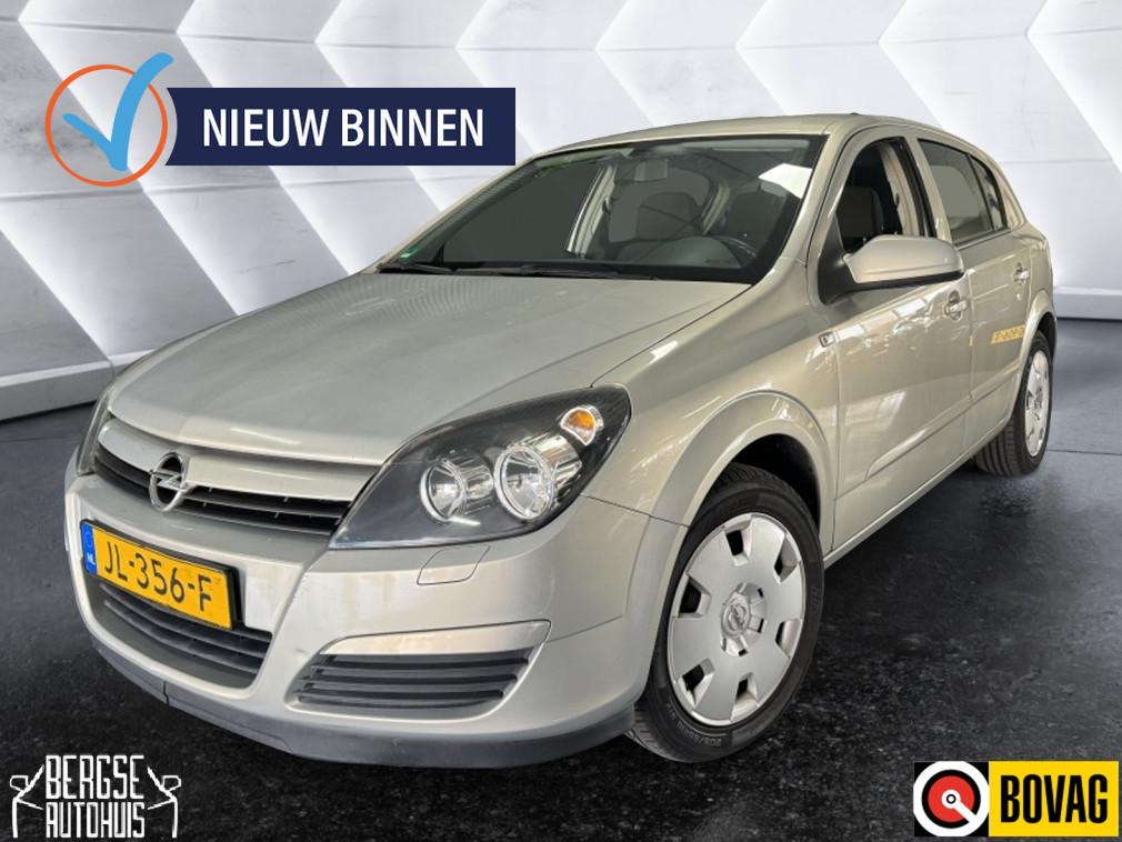 Opel Astra 1.6 Enjoy Airco Cruise (bj 2005), Stof, Gebruikt, Zwart, 4 cilinders
