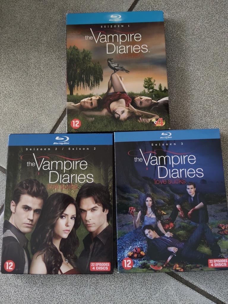 The Vampire Diaries Seizoen 1 t/m 3 Blu-ray, Boxset, Science Fiction en Fantasy, Ophalen of Verzenden, Zo goed als nieuw