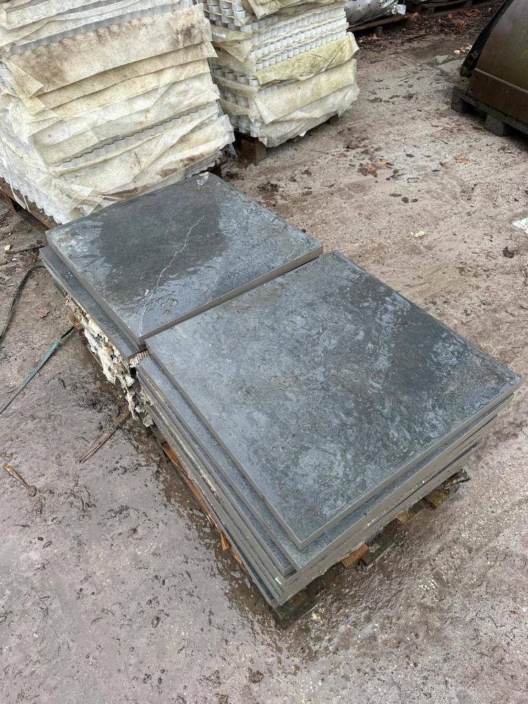 6,48m² Keramische tegel 60x60x3 Dark Slate, Ophalen, Keramiek, Nieuw, 5 tot 10 m²