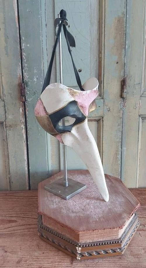 Vintage Venetiaans Masker papier- mache, Ophalen of Verzenden