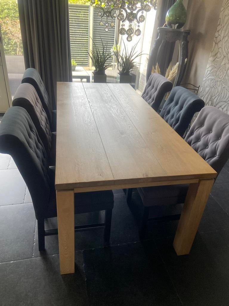 Complete eethoek, Ophalen, Gebruikt, 6 tot 8 stoelen