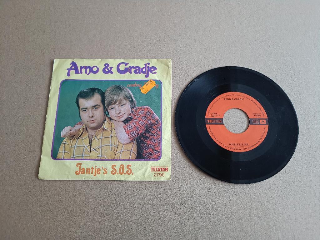Single: Arno & Gradje - Jantje's S.O.S (1976) Telstar 2790, Verzenden, Gebruikt, 7 inch, Nederlandstalig