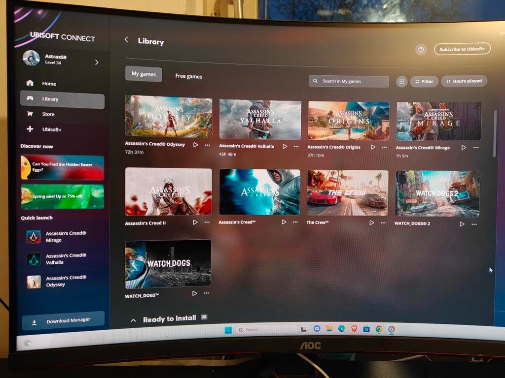 Ubisoft account met diverse games, Ophalen