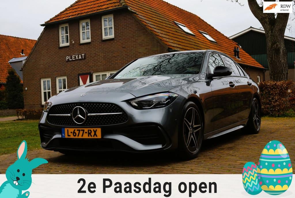 Mercedes-Benz C-klasse 180 AMG Line Aut. | Full led | Burmes, Automaat, Euro 6, 4 cilinders, Bedrijf