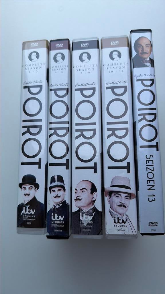 Te koop de complete collectie van de Poirot serie op DVD NL, Boxset, Drama, Ophalen of Verzenden, Zo goed als nieuw