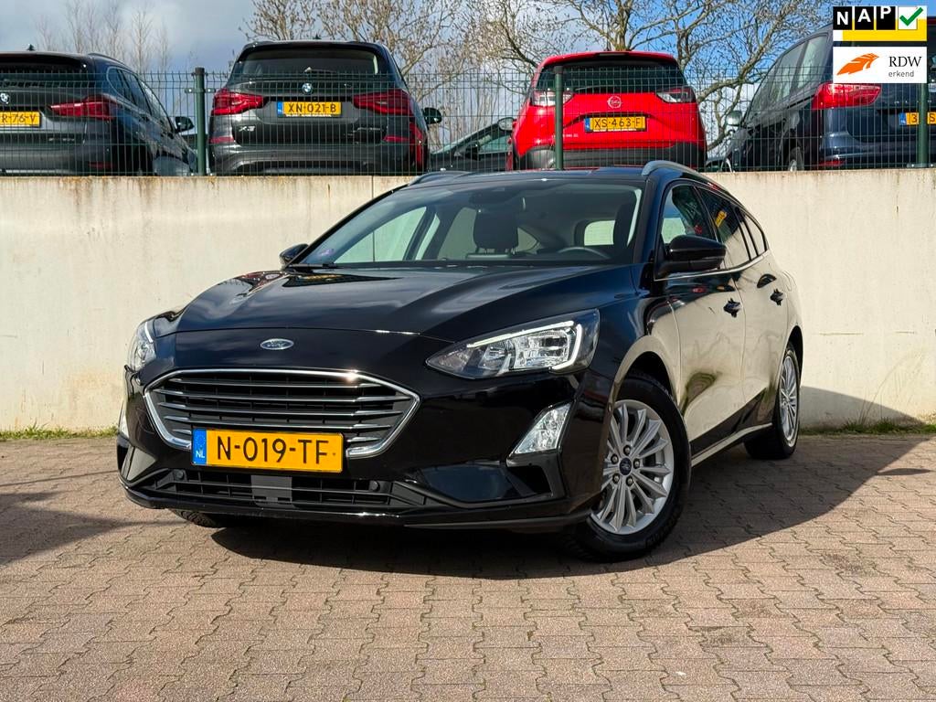 Ford Focus Wagon 1.0 EcoBoost Titanium X Business/AUTOMAAT/C, 1328 kg, Gebruikt, Adaptive Cruise Control, Zwart