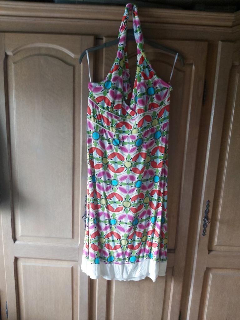 Zomerjurk Met open rug en schouders liberty Island maat XXL, Kleding | Dames, Ophalen, Nieuw, Maat 46/48 (XL) of groter, Onder de knie