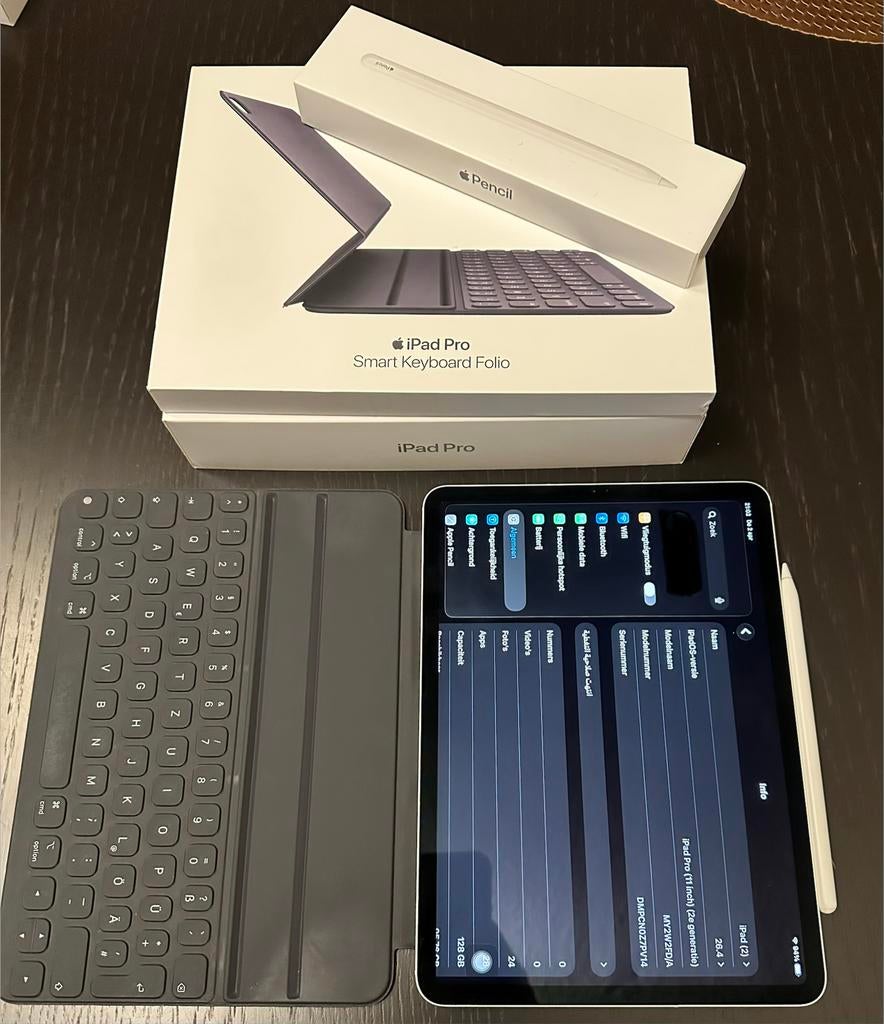 iPad Pro 11-inch (2e generatie) Wi-Fi + Cellular, Ophalen, Gebruikt, Zwart, 11 inch