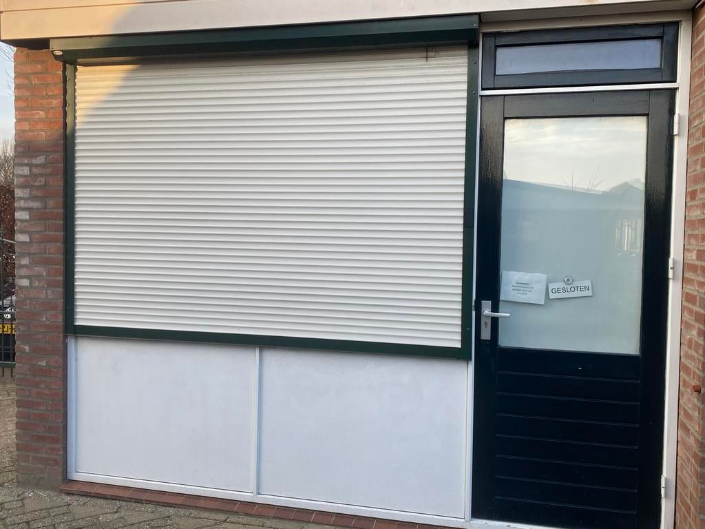 Grote ramen en deur met rolluiken voor winkel/ruimte, Doe-het-zelf en Verbouw, Kozijnen en Schuifpuien, Ophalen, Gebruikt, 150 tot 225 cm