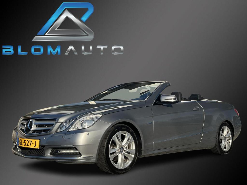 Mercedes E-klasse Cabrio 200 CGI STOELKOELING+AIRSCARF+LEDER, Euro 5, Achterwielaandrijving, Zwart, 4 cilinders