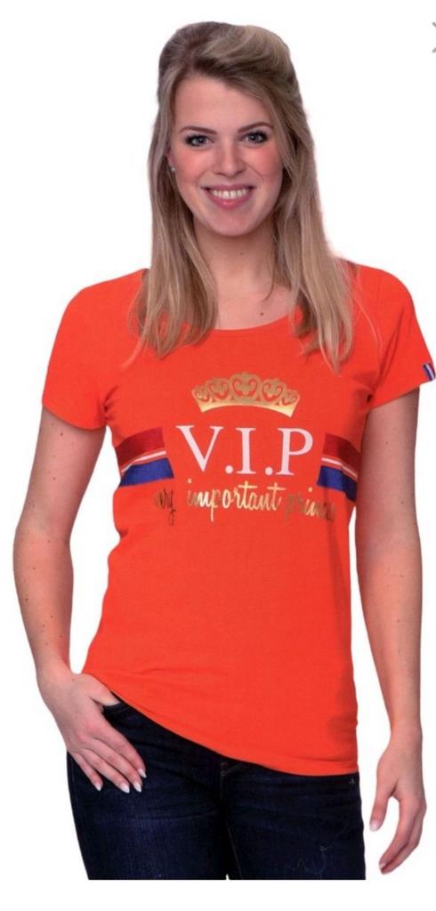 Partij Oranje T-shirt Dames VIP Koningsdag WK 950x NIEUW, Maat 38/40 (M), Nieuw, Oranje, Ophalen of Verzenden
