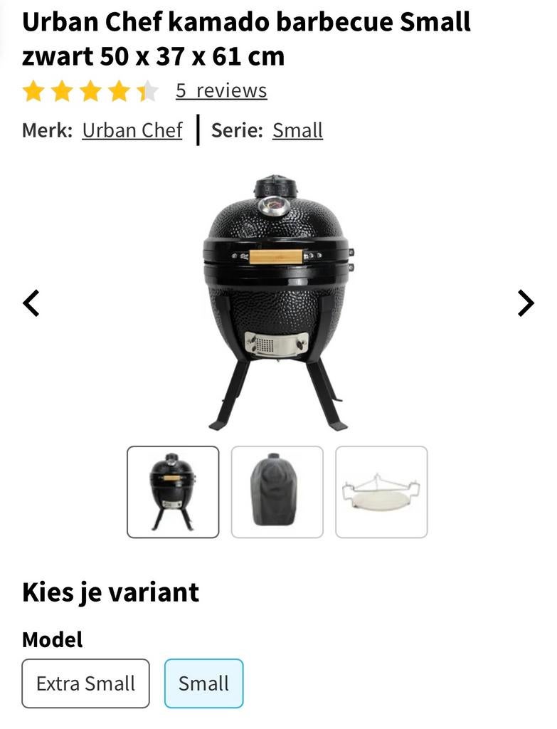 Urban Chef Kamado small barbecue, Ophalen, Nieuw