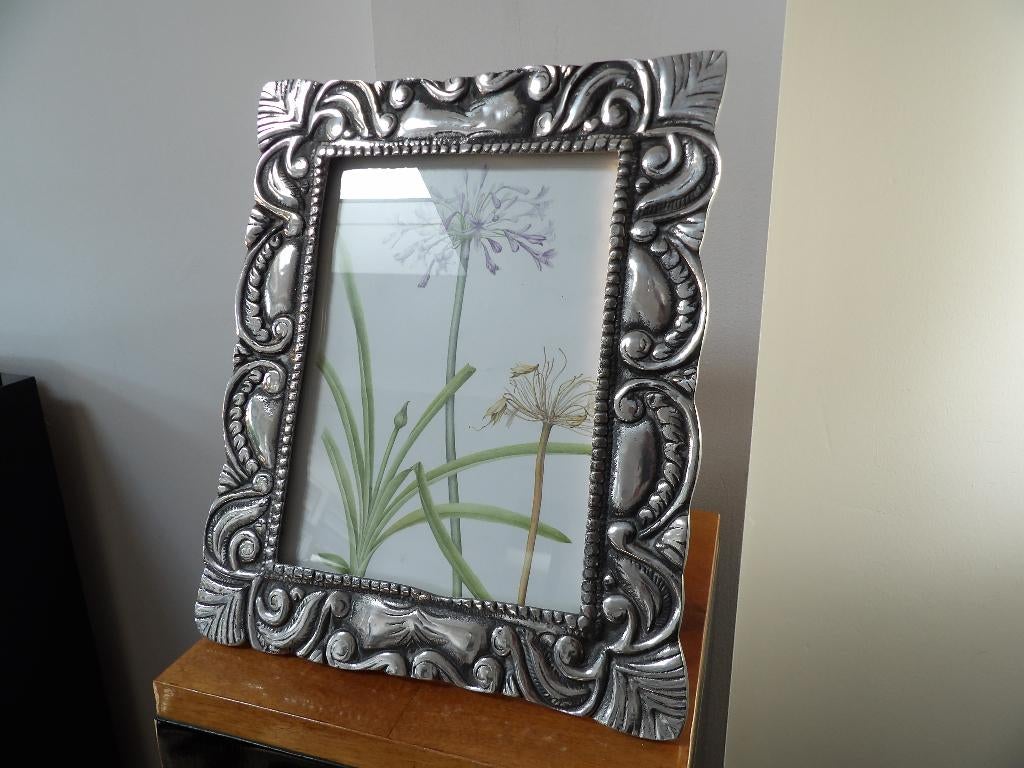 Art Deco Grote Fotolijst Fifties Aluminium, Ophalen of Verzenden