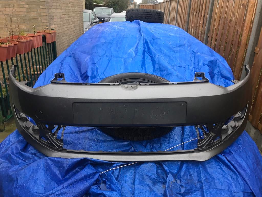 Voorbumper polo 6r bluemotion Antraciet LD7R, Nieuw, Ophalen of Verzenden, Bumper, Volkswagen
