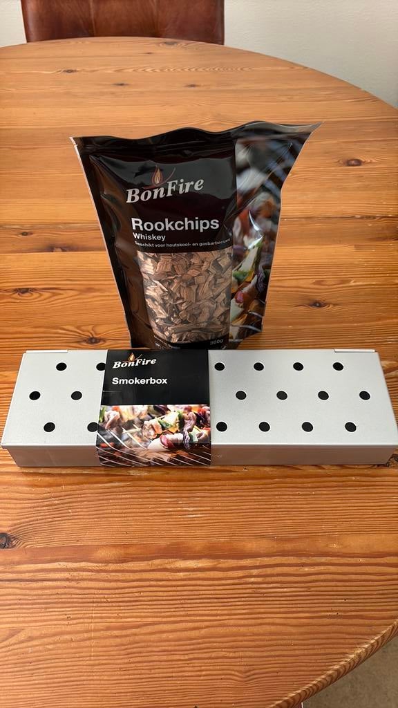 Bon fire smokerbox (BBQ)met rookchips. Nieuw!, Ophalen, Nieuw