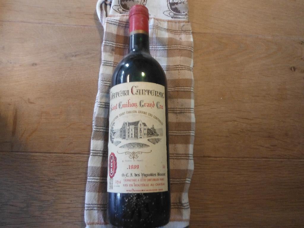 1989 Chateau Cantenac Saint Emilion Grand Cru, Verzenden, Frankrijk, Nieuw, Rode wijn