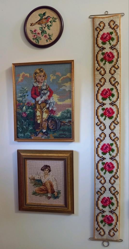 4 borduurwerkjes, Ophalen of Verzenden, Borduurpakket