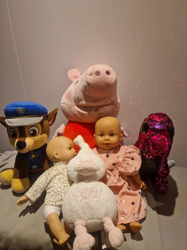 Diverse knuffels en poppen, Kinderen en Baby's, Ophalen of Verzenden, Gebruikt, Overige typen