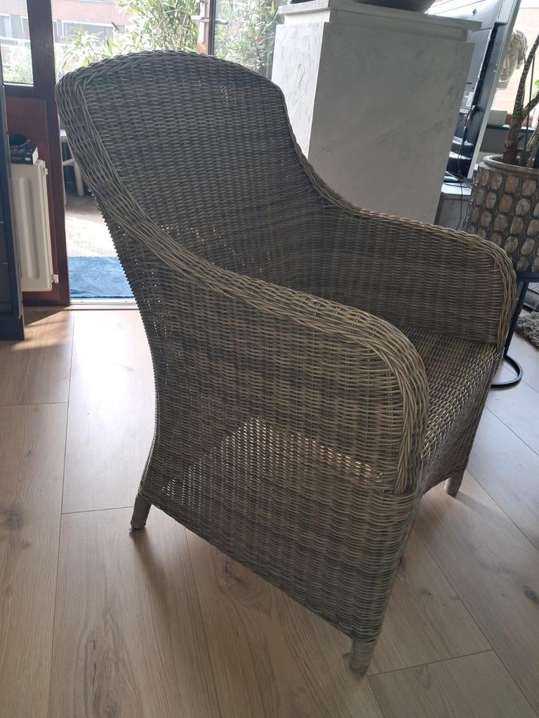 Kunststof rieten tuinstoel, Ophalen, Kunststof, Gebruikt, Overige kleuren