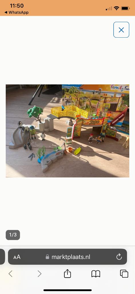 Playmobil dierentuin, Ophalen of Verzenden, Gebruikt