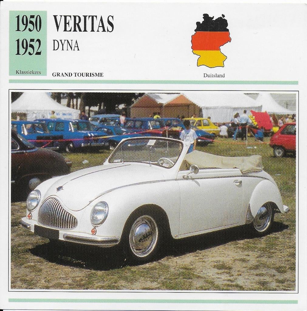 Max800 autokaart veritas 2 liter sport ( 1950 - 1952 ), Ophalen of Verzenden, Zo goed als nieuw, Auto's