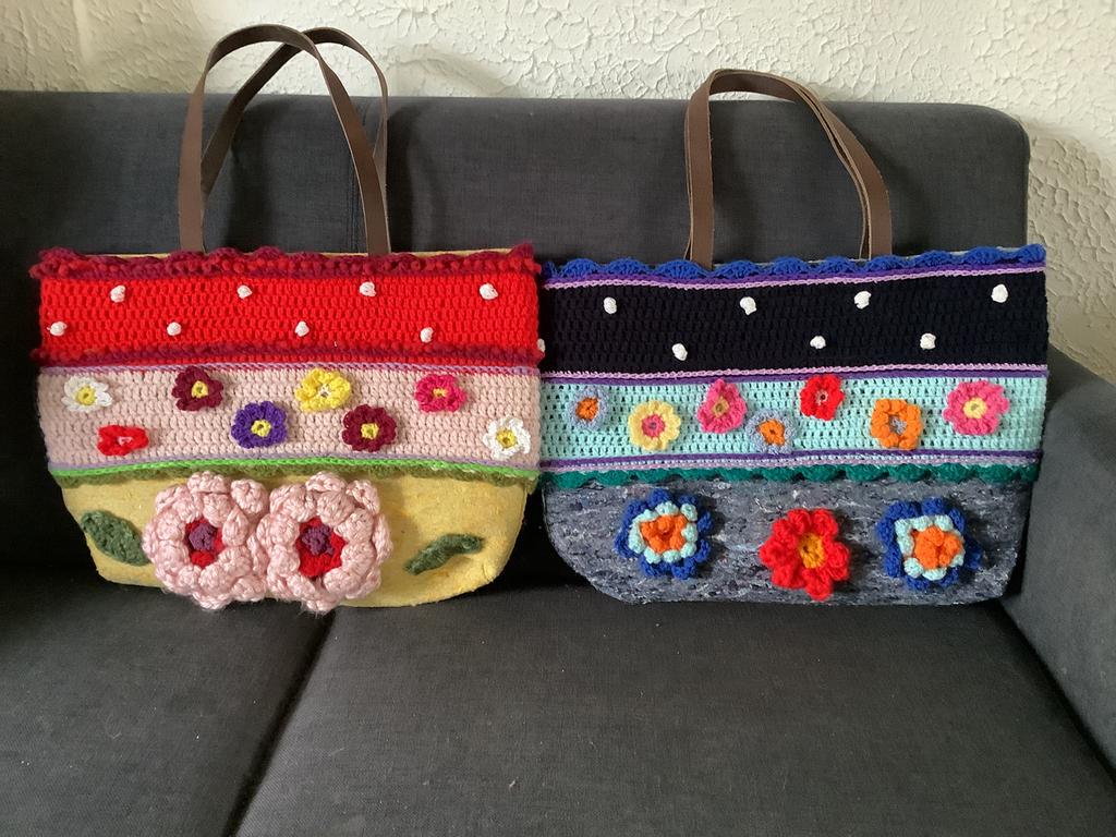 Gehaakte tas Schoudertas, Boodschappentas, Strandtas, Ophalen of Verzenden, Nieuw, Haken, Overige typen