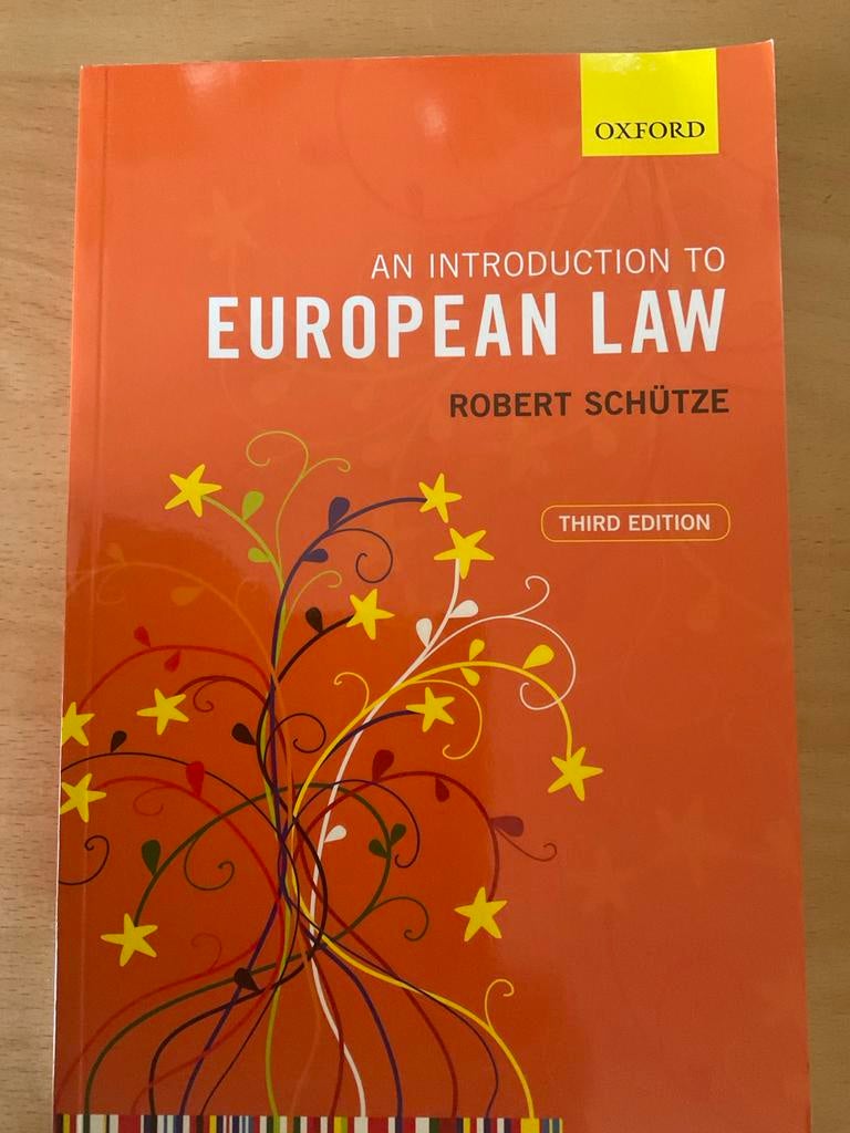 An Introduction to European Law - Robert Schütze, Boeken, Studieboeken en Cursussen, Ophalen, Gamma, Zo goed als nieuw, HBO