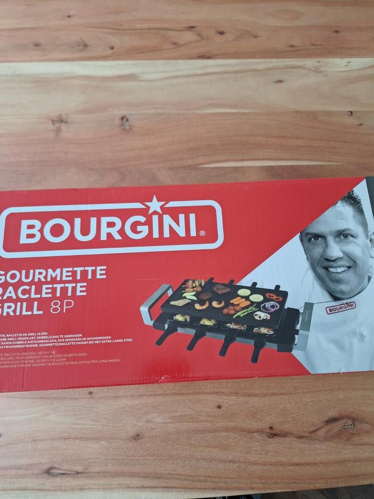 Bourgini Gourmette/Raclette/Grill, Ophalen of Verzenden, 8 personen of meer
