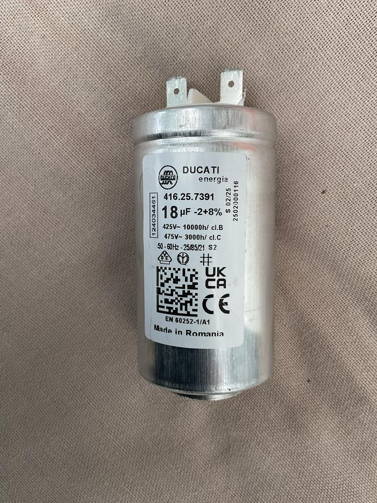 Condensator 18UF, Ophalen of Verzenden, Nieuw