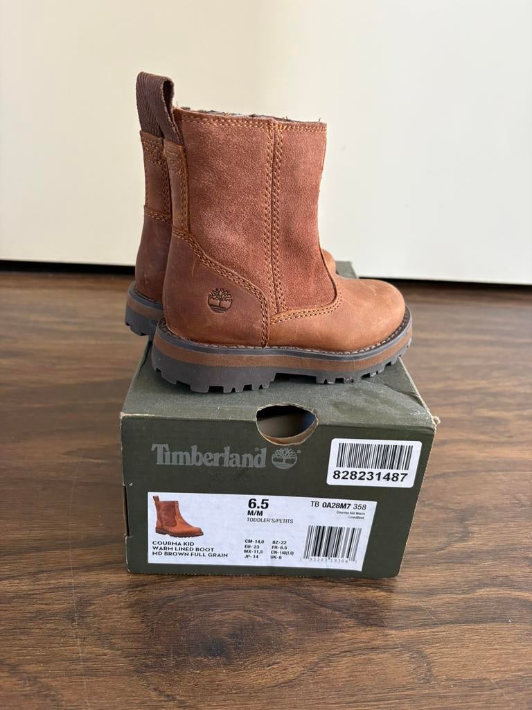 Timberland Courma Kid ,MD brown full grain, maat 23, Jongen of Meisje, Nieuw, Ophalen of Verzenden, Laarzen