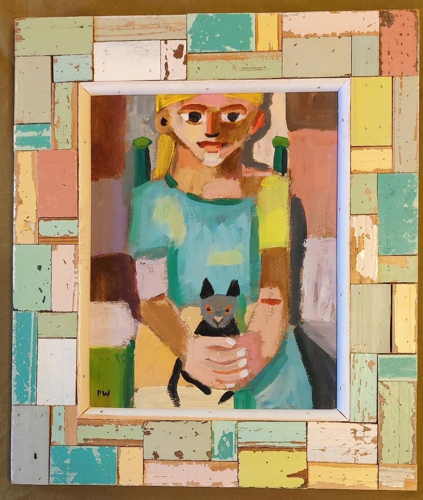 Mooie schilderij, Antiek en Kunst, Kunst | Schilderijen | Klassiek, Ophalen of Verzenden