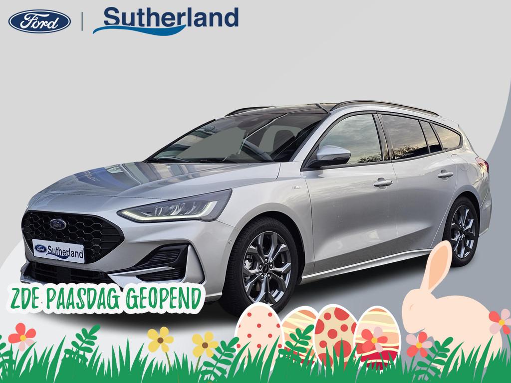 Ford Focus Wagon 1.0 EcoBoost Hybrid ST Line X 155pk | Trekh, Stof, Gebruikt, 155 pk, 19 km/l