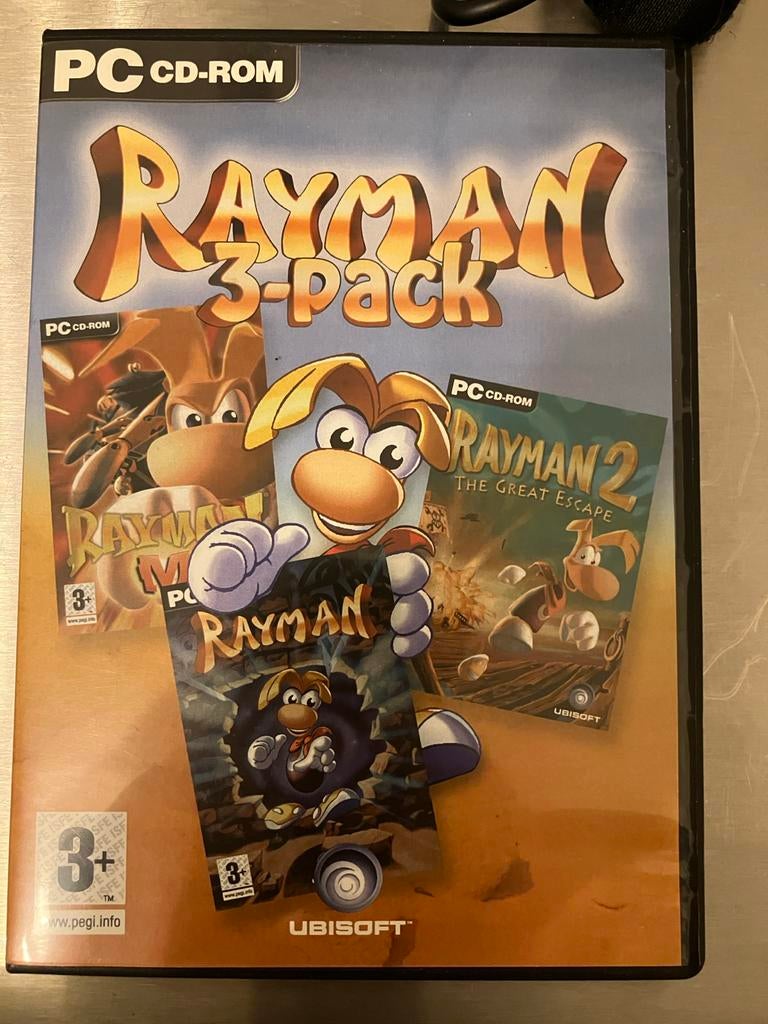 Rayman 3-pack PC CD-ROM: Rayman 1, 2 & 3, Spelcomputers en Games, Games | Pc, Gebruikt, Platform, 1 speler, Vanaf 3 jaar, Ophalen of Verzenden