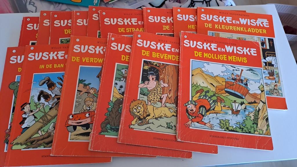 Suske en Wiske stripboeken 15 stuks, Meerdere stripboeken, Ophalen, Gelezen