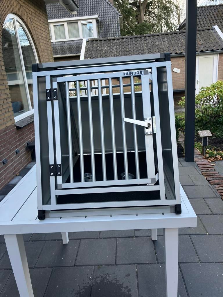 Te koop autobench Hundos Rex M 65x85x65, Ophalen, Zo goed als nieuw