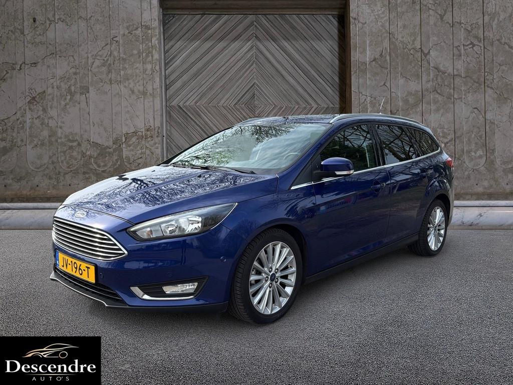 Ford FOCUS Wagon 1.0 Titanium (bj 2016), Auto's, Gebruikt, Met garantie (alle), Blauw, Origineel Nederlands