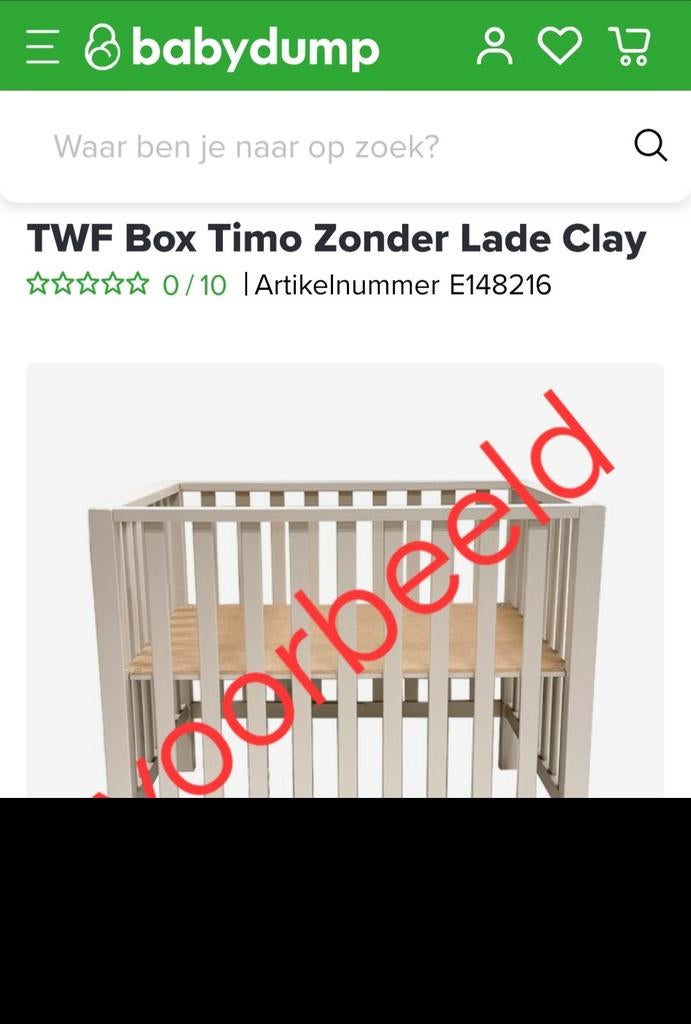 TWF Box Timo met verstelbare bodem, Kinderen en Baby's, Boxen, Ophalen, Zo goed als nieuw, Rechthoekig, In hoogte verstelbaar