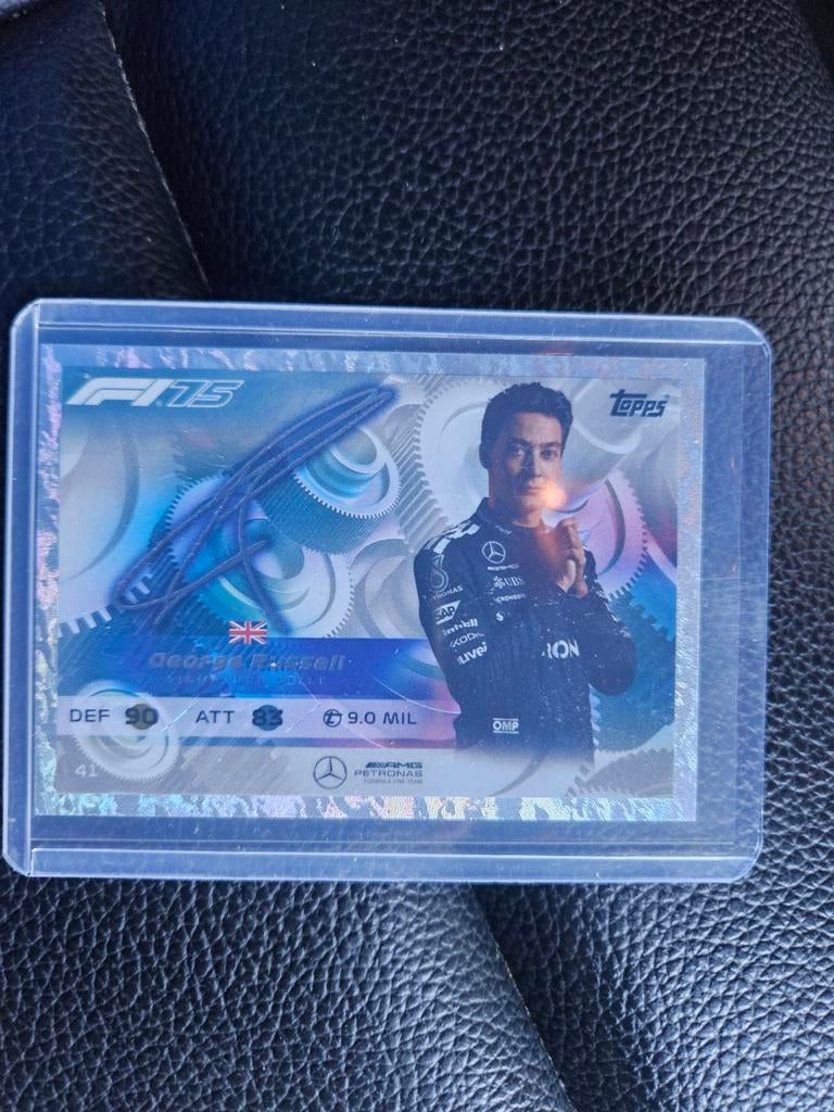 41 george russel Topps turbo attax f1 2025 signature style, Ophalen of Verzenden, Nieuw, Plaatje