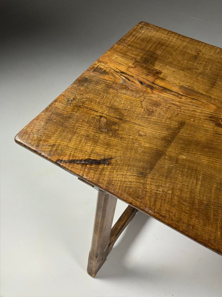 Spaanse tafel antiek 183cm, Antiek en Kunst, Ophalen of Verzenden