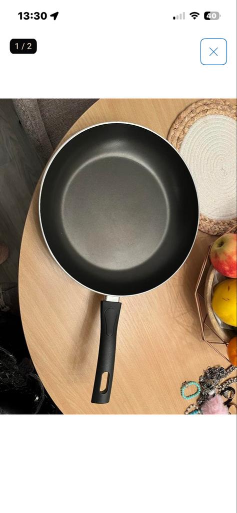 Gebruikte Koekenpan - Ideaal voor dagelijks gebruik, Gebruikt, Keramische plaat, Aluminium, Ophalen of Verzenden